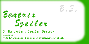 beatrix szeiler business card